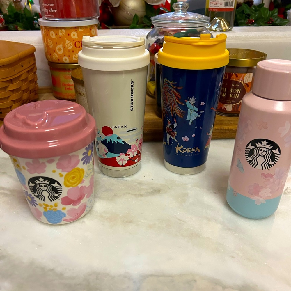 Asian Inspired Starbucks Travel Mugs